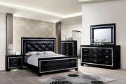 Bellagrand Bed Oak, Silver & Black - Furniture Home Store (Hanford, CA)