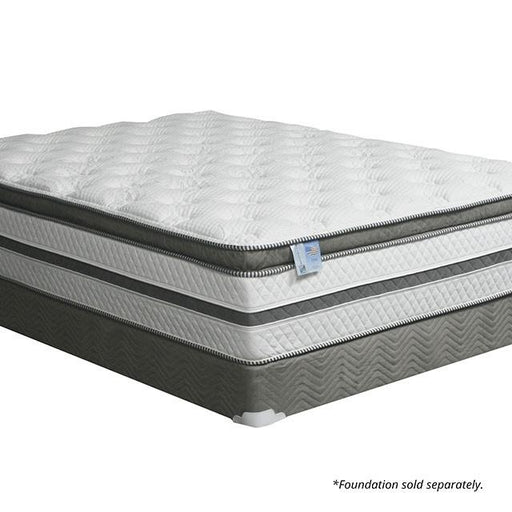 SIDDALEE White/Gray 16" Euro Pillow Top Mattress, E.King - Furniture Home Store (Hanford, CA)