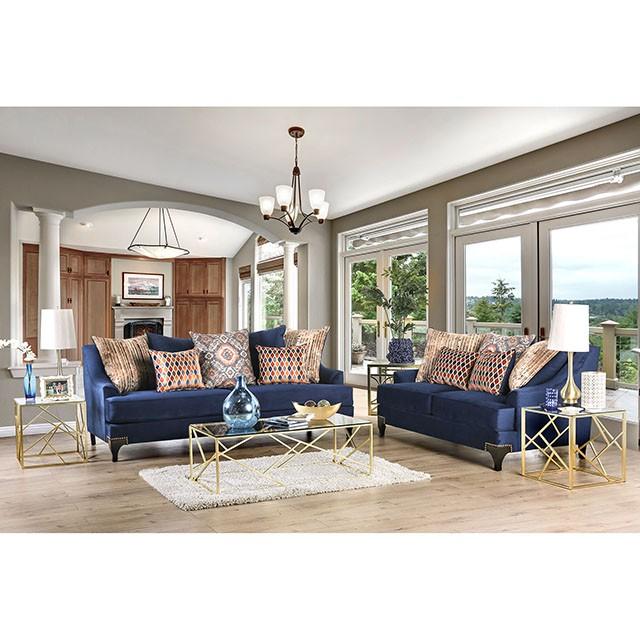 Sisseton Navy Sofa - Furniture Home Store (Hanford, CA)