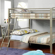 Lovia Metallic Gold Full/Full Bunk Bed - Furniture Home Store (Hanford, CA)