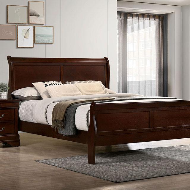 Louis Philippe Full, Twin, Full, & King Bed Black, Grey, Brown & White - Furniture Home Store (Hanford, CA)