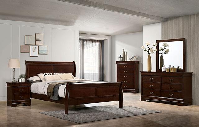Louis Philippe Full, Twin, Full, & King Bed Black, Grey, Brown & White - Furniture Home Store (Hanford, CA)