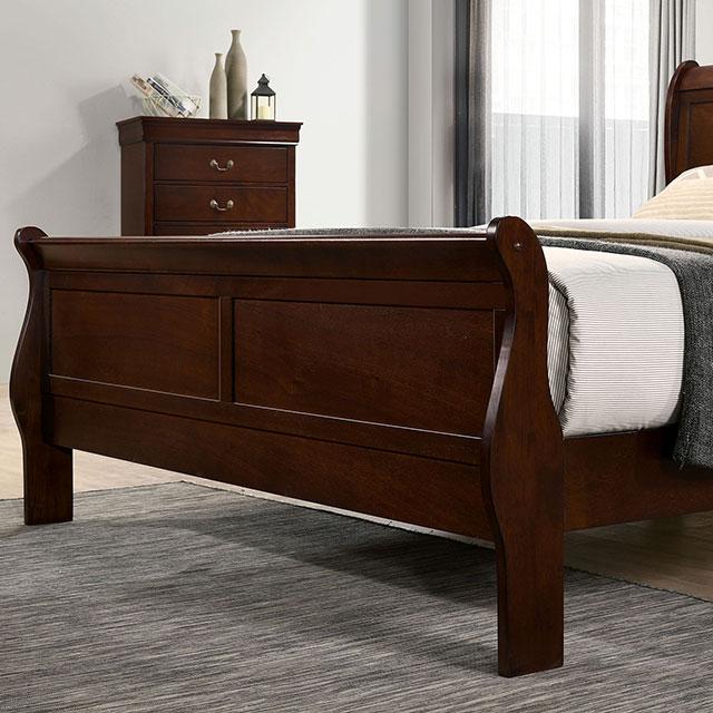 Louis Philippe Full, Twin, Full, & King Bed Black, Grey, Brown & White - Furniture Home Store (Hanford, CA)