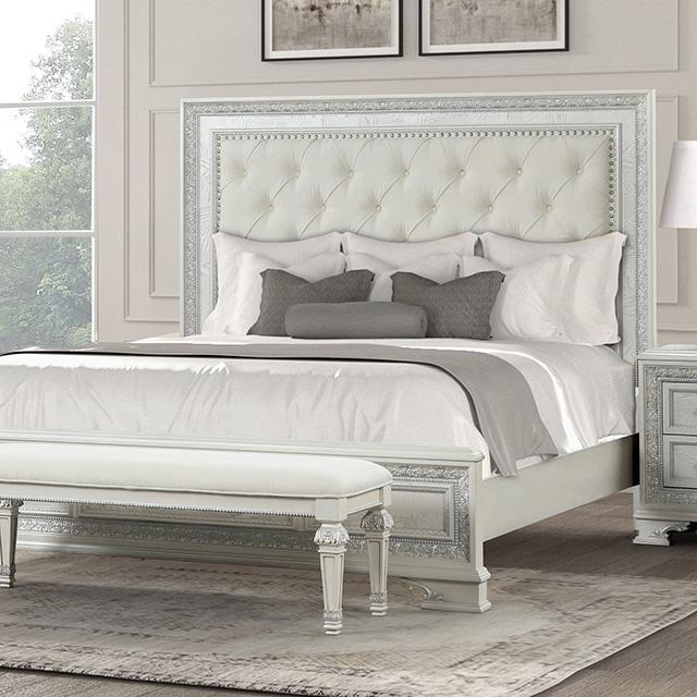 Stella Mia 4 Pc 5 Pc Queen Bedroom Set White - Furniture Home Store (Hanford, CA)