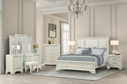 Stella Mia 4 Pc 5 Pc Queen Bedroom Set White - Furniture Home Store (Hanford, CA)
