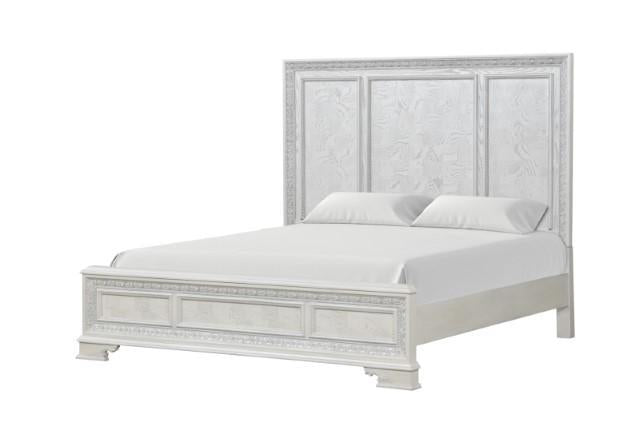 Stella Mia 4 Pc 5 Pc Queen Bedroom Set White - Furniture Home Store (Hanford, CA)