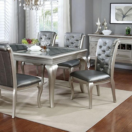 Amina Champagne Dining Table - Furniture Home Store (Hanford, CA)