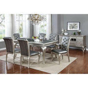 Amina Champagne Dining Table - Furniture Home Store (Hanford, CA)