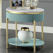 KOBLENZ End Table, Light Teal - Furniture Home Store (Hanford, CA)