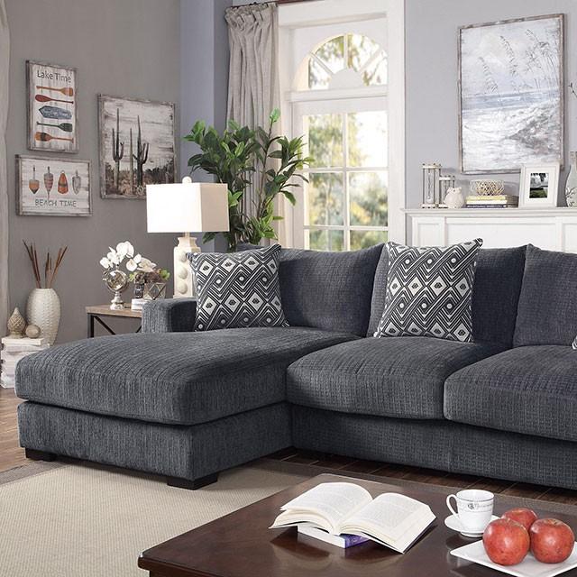 Kaylee Gray L-Shaped Sectional - Furniture Home Store (Hanford, CA)