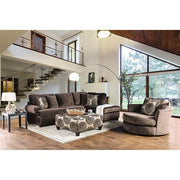 Bonaventura Brown Swivel Chair - Furniture Home Store (Hanford, CA)