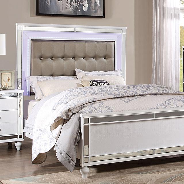BRACHIUM Queen Bed, White - Furniture Home Store (Hanford, CA)