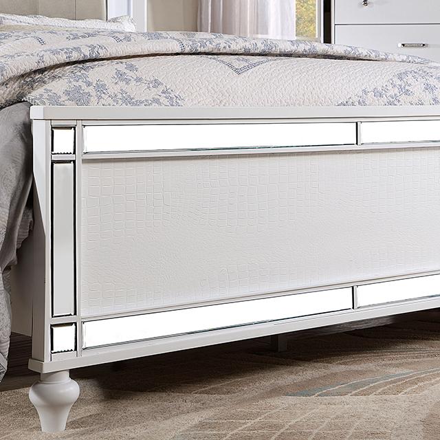 BRACHIUM Queen Bed, White - Furniture Home Store (Hanford, CA)