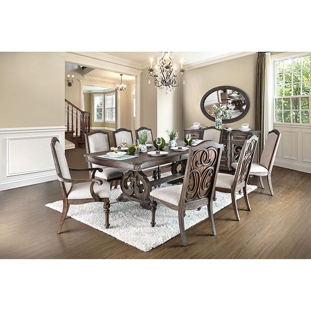 ARCADIA Rustic Natural Tone, Ivory Dining Table - Furniture Home Store (Hanford, CA)
