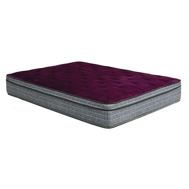 Purple/Grey 13" Euro Pillow Top Mattress Non-Flip, Full - Furniture Home Store (Hanford, CA)