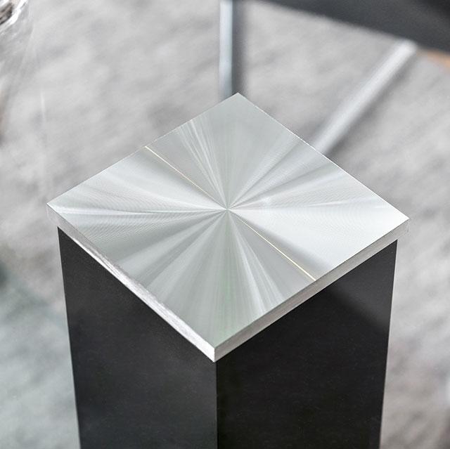 Richfield Black/Chrome Dining Table - Furniture Home Store (Hanford, CA)