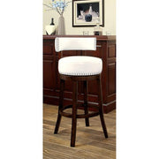 SHIRLEY Dark Oak/White 29" Bar Stool - Furniture Home Store (Hanford, CA)