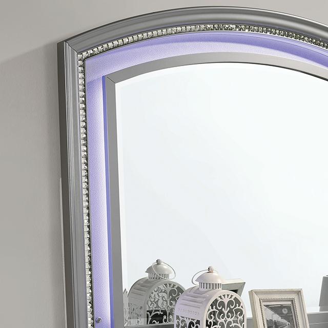 MADDIE Mirror, Silver - Furniture Home Store (Hanford, CA)