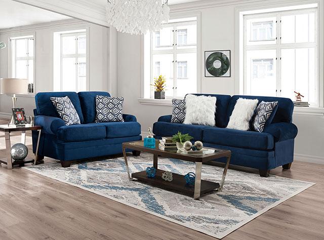 WALDSTONE Sofa, Navy - Furniture Home Store (Hanford, CA)