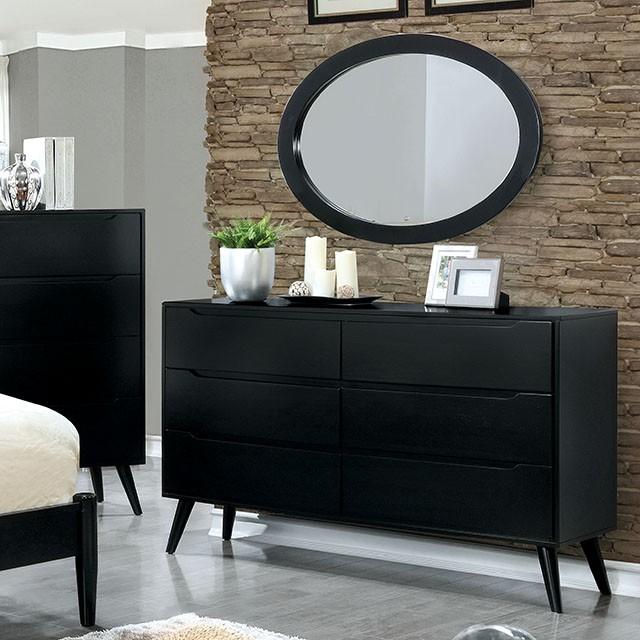 LENNART II Black Dresser - Furniture Home Store (Hanford, CA)
