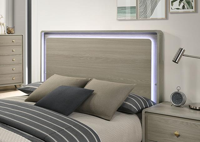 Rainier Bed Gray - Furniture Home Store (Hanford, CA)