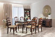 Townsville Dark Walnut/Tan Side Chair (2/CTN) - Furniture Home Store (Hanford, CA)
