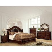 Flandreau Brown Cherry/Espresso Cal.King, E.King & Queen Bed - Furniture Home Store (Hanford, CA)