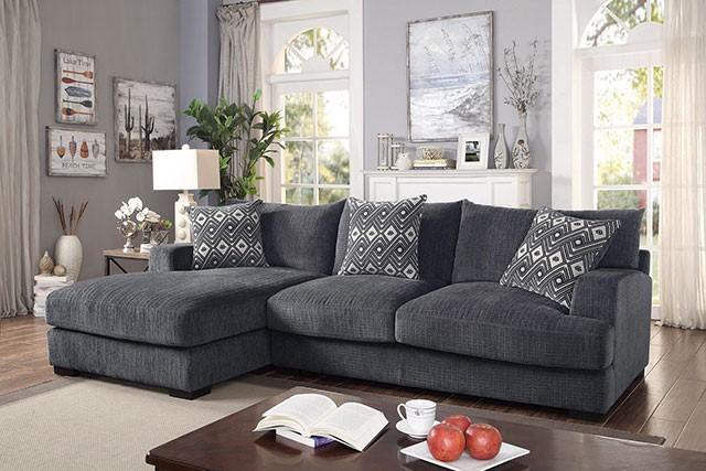 Kaylee Gray L-Shaped Sectional - Furniture Home Store (Hanford, CA)