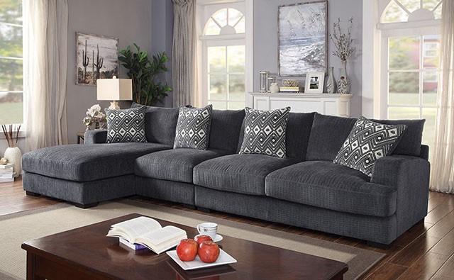 Kaylee Gray Large L-Shaped Sectional - Furniture Home Store (Hanford, CA)