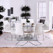 Richfield I Silver/Chrome Dining Table - Furniture Home Store (Hanford, CA)