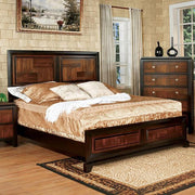 Patra Acacia/Walnut Queen Bed - Furniture Home Store (Hanford, CA)