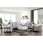 Misty Ivory/Pattern Ottoman - Furniture Home Store (Hanford, CA)
