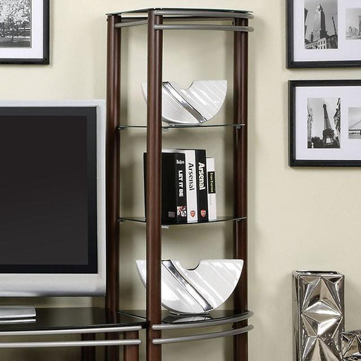 Silver Creek Brown/Silver 2 Pc. Pier Shelves (1 Pair) - Furniture Home Store (Hanford, CA)
