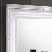 Emmeline Bed Silver & White - Furniture Home Store (Hanford, CA)