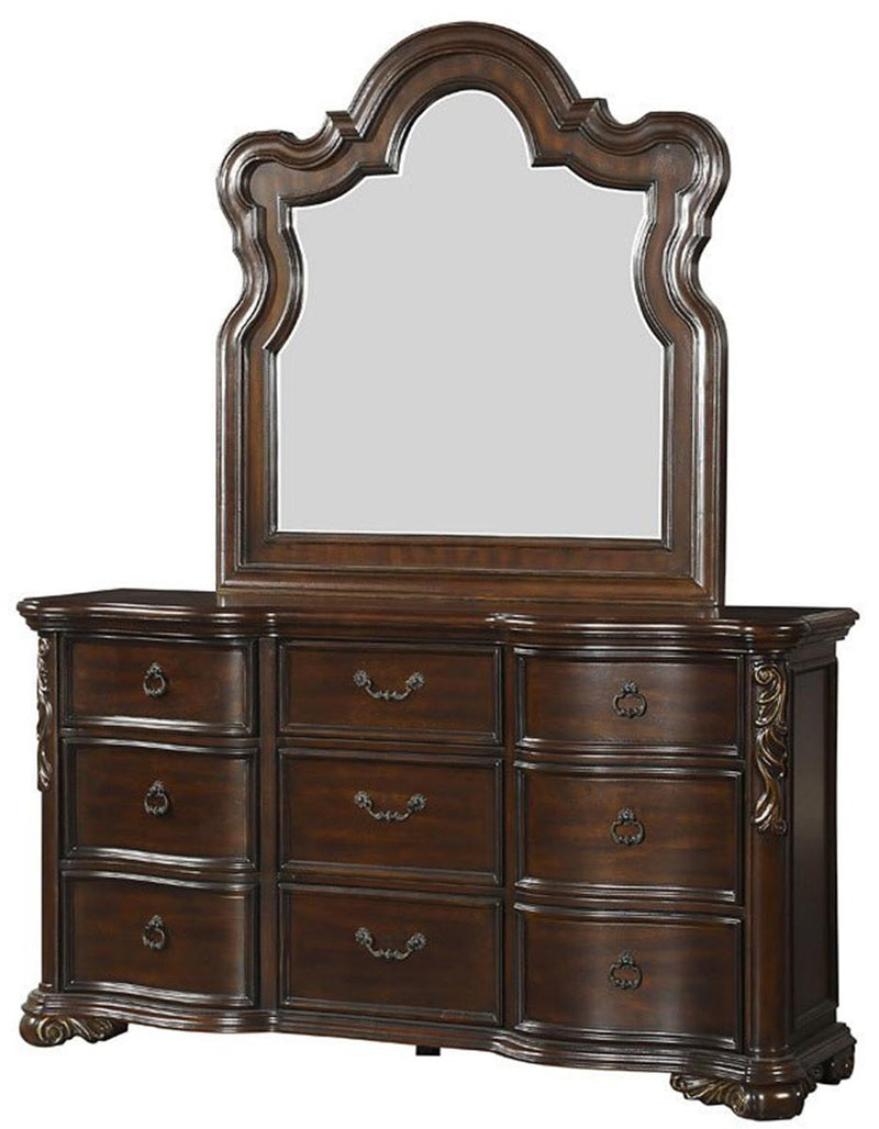 Royal Highlands Mirror in Rich Cherry 1603-6 - Furniture Home Store (Hanford, CA)