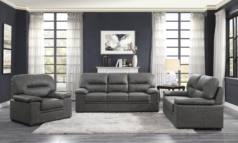 Michigan Sofa in Dark Gray 9407DG-3 - Furniture Home Store (Hanford, CA)