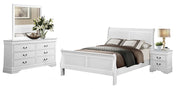 Mayville Queen Sleigh Bed in White 2147W-1 - Furniture Home Store (Hanford, CA)