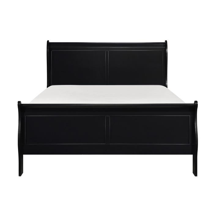 Mayville Queen Sleigh Bed in Black 2147BK-1 - Furniture Home Store (Hanford, CA)