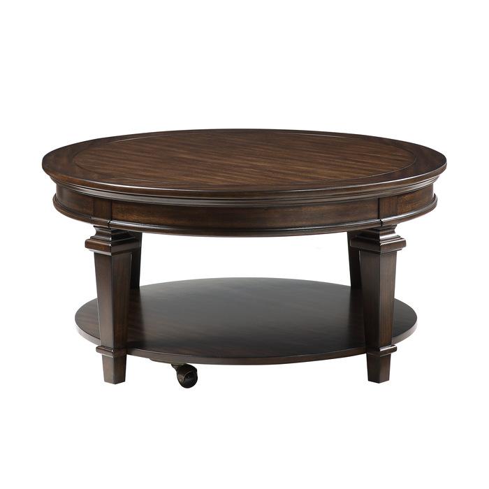 3681-01RD - Round Cocktail Table - Furniture Home Store (Hanford, CA)