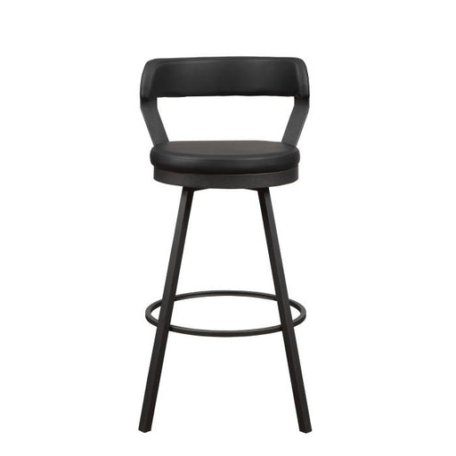 5566-29BK - Swivel Pub Height Chair, Black - Furniture Home Store (Hanford, CA)