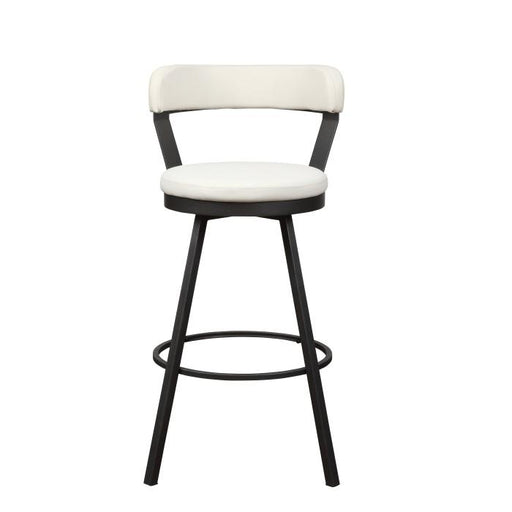 5566-29WT - Swivel Pub Height Chair, White - Furniture Home Store (Hanford, CA)