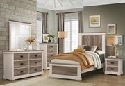 Arcadia Nightstand in White & Weathered Gray 1677-4 - Furniture Home Store (Hanford, CA)