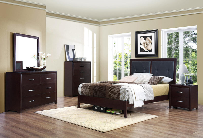 Edina 6 Drawer Dresser in Espresso-Hinted Cherry 2145-5 - Furniture Home Store (Hanford, CA)