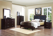 Edina Queen Panel Bed in Espresso-Hinted Cherry 2145-1 - Furniture Home Store (Hanford, CA)