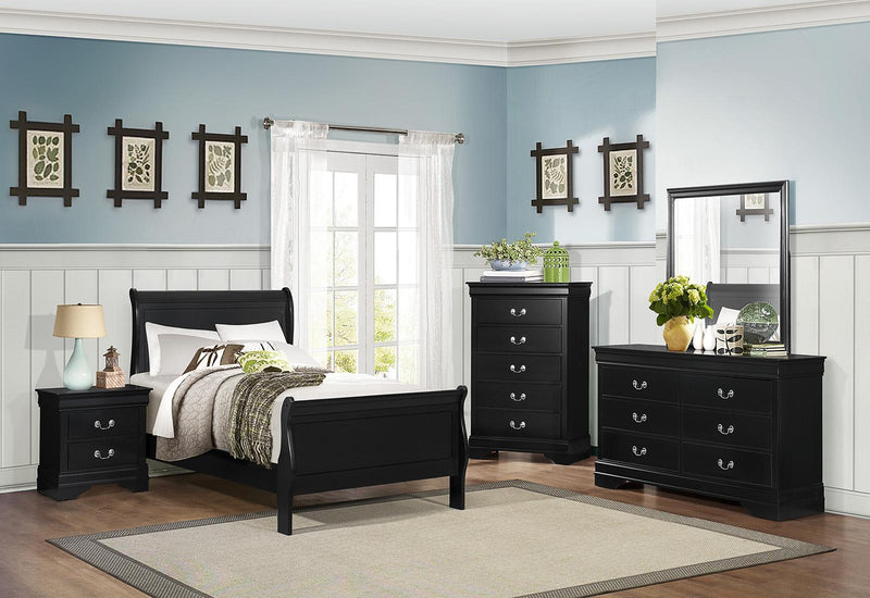 Mayville 6 Drawer Dresser in Black 2147BK-5 - Furniture Home Store (Hanford, CA)