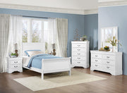Mayville Full Sleigh Bed in White 2147FW-1 - Furniture Home Store (Hanford, CA)