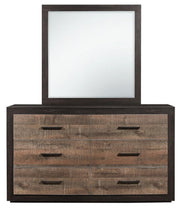 Miter Mirror in Rustin Mahogany & Dark Ebony 1762-6 - Furniture Home Store (Hanford, CA)