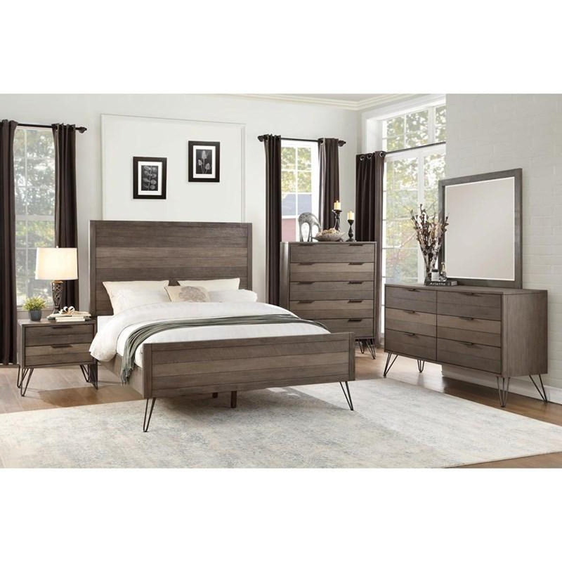 Urbanite Mirror in Tri-tone Gray 1604-6 - Furniture Home Store (Hanford, CA)