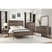 Urbanite Queen Panel Bed in Tri-tone Gray 1604-1 - Furniture Home Store (Hanford, CA)