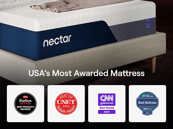Nectar Luxe Memory Foam 5.1 Mattress - Furniture Home Store (Hanford, CA)